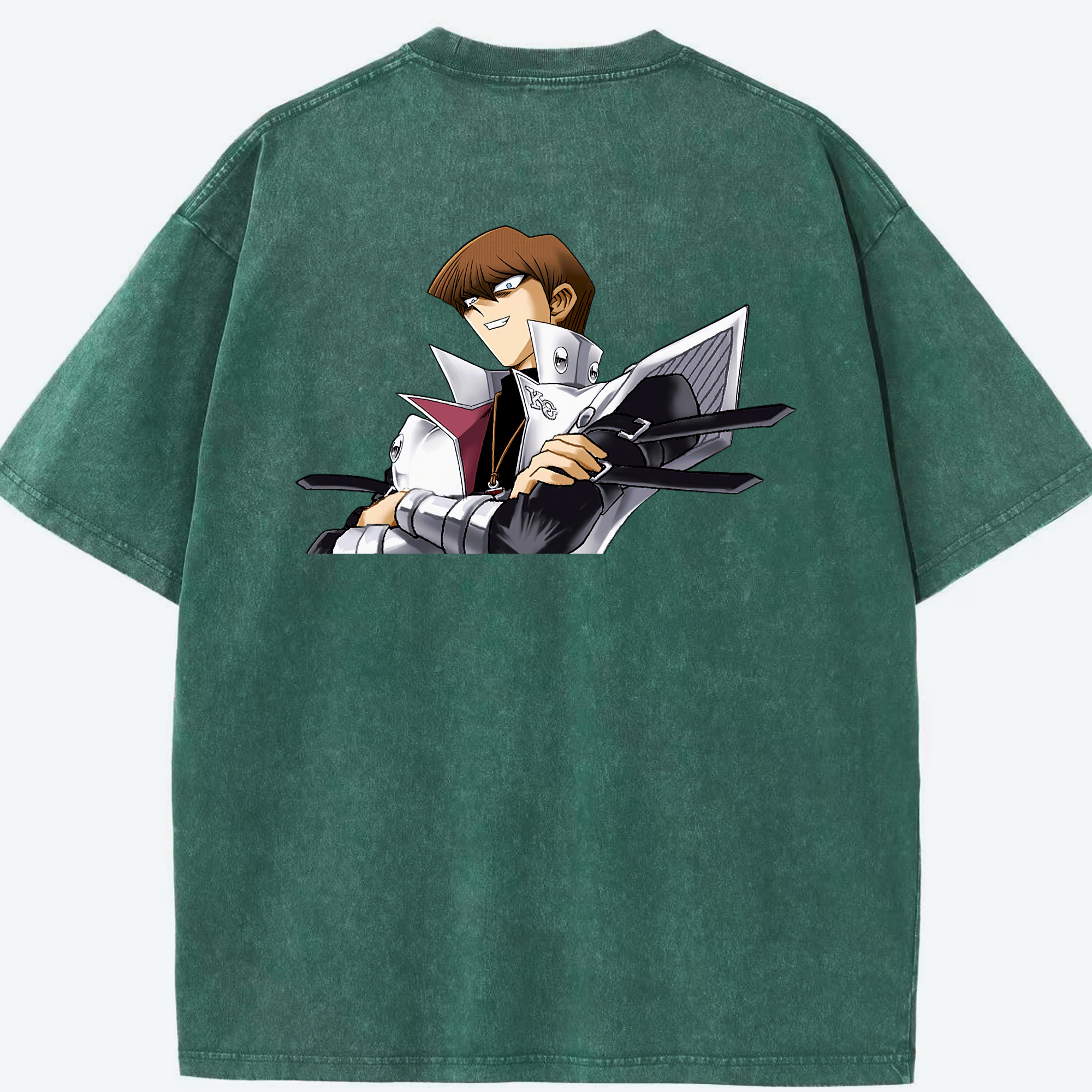 （画像用） 遊☆戯☆王 Yu-Gi-Oh! 綿100% ヴィンテージ風 半袖Tシャツ（背面プリント）
